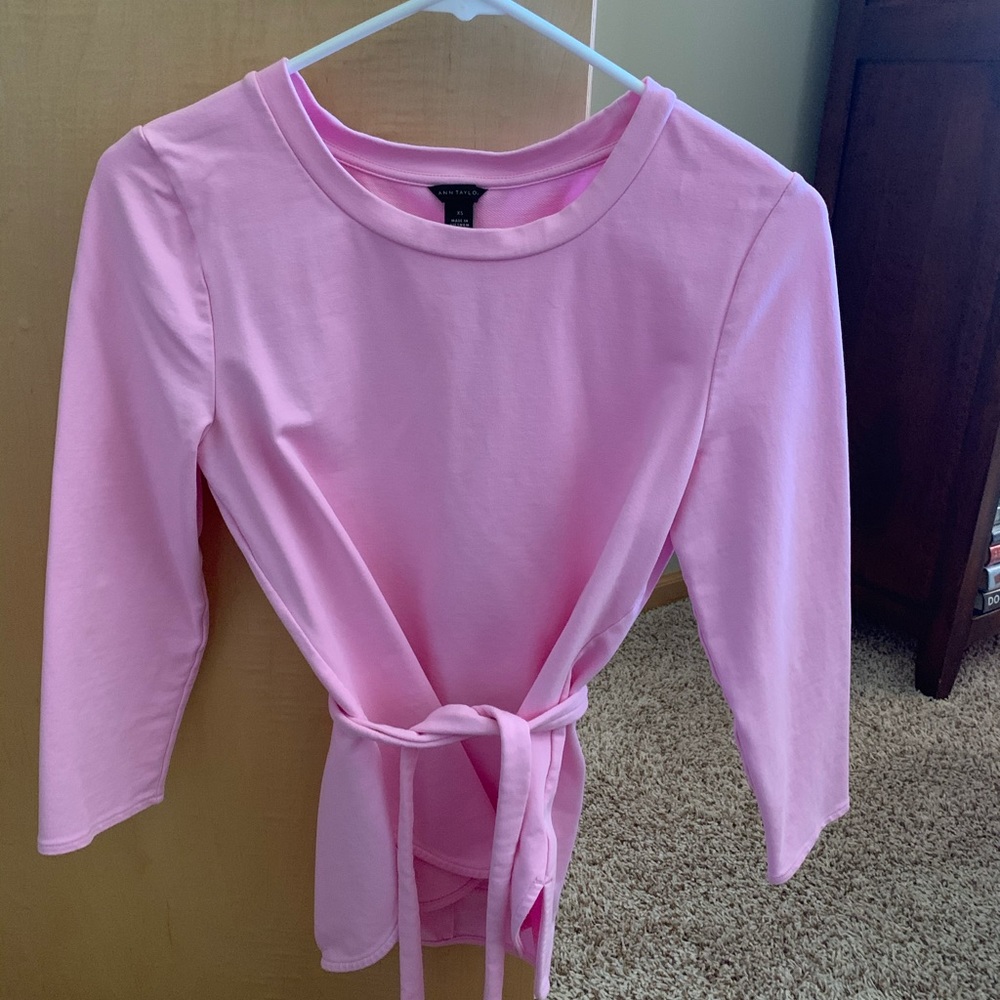 Ann Taylor tie waist top